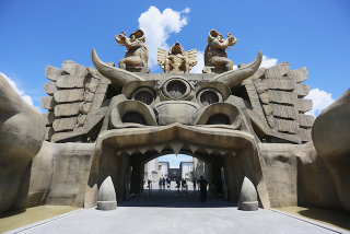 Illustration for article titled Roller Coasters & Giant Elephants: The Most Bonkers Theme Park Ever